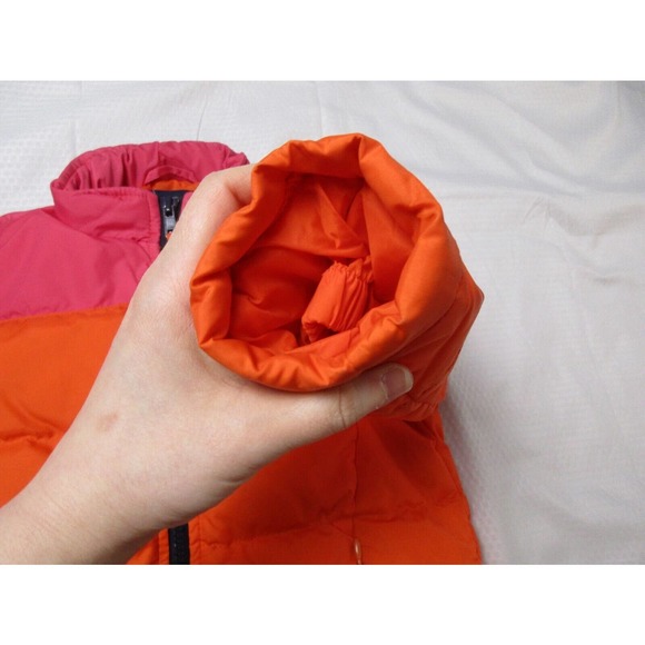 Ralph Lauren Kids Vibrant Orange and Pink Puffer Coat - Picture 9 of 16